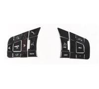 Moulages intérieurs Garniture De Volant Voiture Pour Jaguar Pour XE XF Pour F-PACE Pour E-PACE Pour F-TYPE Bouton Volant Voiture En Alliage D'aluminium Paillettes Voiture Intérieur(Style B-Black)