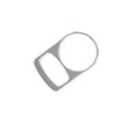 Moulages intérieurs Garniture Pour Q3 2012-18 Console Phare Interrupteur Bouton Commande Cadre Décoration Garniture Voiture Motif Carbone Autocollant(Argent)