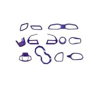 Moulages intérieurs Lot De 12 Autocollants Décoratifs Intérieurs Voiture En ABS Rouge Accessoires Pour Jeep Pour Renegade 2016 2017 2018 2019 2020 2021 2022 Voiture Garniture(12 pcs Purple)