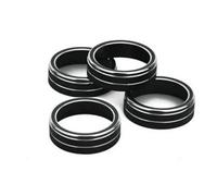 Moulages intérieurs Lot De 4 Boutons Rotatifs De Climatisation Pour Voiture Interrupteur Commande De Chaleur Garniture Pour Volvo Pour S60 V60 XC60 S80 V40 Voiture Intérieur(B Black)