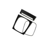 Moulages Intérieurs Pour A3 S3 8P 2006 2007 Couverture De Panneau De Commande Centrale Et De Levier De Vitesses En Plastique PVC Souple Noir Brillant