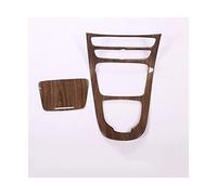 Moulages Intérieurs Pour Benz Pour Classe E Pour W213 2016-18 ABS Voiture Style Console Panneau Vitesse Cadre Changement Couvercle Garniture(Walnut Brown Wood)