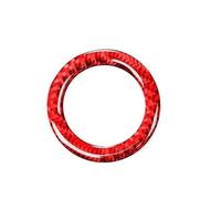 Moulages intérieurs Pour BMW Série 3 E46 1999-2004 Accessoires De Voiture Intérieur Volant Panneau Décoratif Anneau Garniture Autocollant Décorative Couvercle Trim(Rouge)