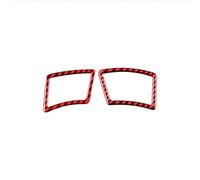 Moulages intérieurs Pour BMW Série 5 E60 2004-2010 Accessoires Intérieur Tableau De Bord Panneau Sortie D'air Garniture Cadre Couverture Décor Autocollants Décorative Couvercle Trim(Rouge)