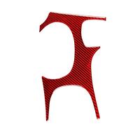 Moulages Intérieurs Pour Corvette Pour C5 1998-2004 Véritable Fibre De Carbone Voiture Levier De Vitesse Boîte Panneau Couverture Garniture(rouge)