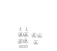 Moulages Intérieurs Pour Range Pour Rover Pour Sport 2010-2013 ABS Carbone Voiture Lève-vitre Bouton De Commutation Panneau Garniture(Style D-Silver)