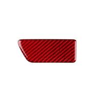 Moulages Intérieurs Pour Seat Pour Leon 2013-2020 LHD RHD Voiture Passager Avant Boîtier Interrupteur Garniture Autocollant En Fibre De Carbone Véritable Souple(For RHD Red)