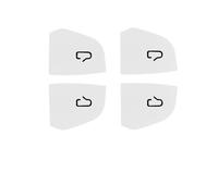 Moulages Intérieurs Pour Tesla Pour Modèle 3 Y Pour Highland Pour Juniper 2025 Autocollants Garniture Bouton Commutation Porte En Daim, Couverture Patch(White)