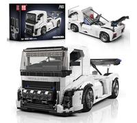 Mould King 10036 Kit de construction de camion - Modèle classique de semi-camion, kit d'affichage statique de 1 600 pièces pour adolescents et adultes collectionneurs de 14 ans et plus