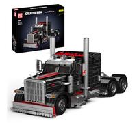 Mould King 10037 Technique US Truck The Black Monster Model, Creativity Technology Kit de voiture de sport, exposition pour collectionneurs (1797 pièces)