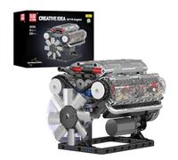 Mould King 10088 Technique V-8 Moteur modèle de Blocs, 535 pièces Moteur modèle de kit de Construction comme Un Jouet/Cadeau
