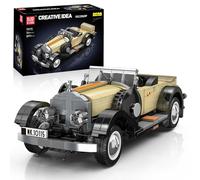 Mould King 10115 MOC Technology Retro Car Kit, 897+ pièces Blocs de Construction Voiture Décapotable, Kit Clip à Collectionner pour Les Amateurs De Voitures