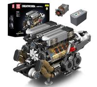 Mould King 10131 MOC Technology W16 Kit de Blocs combinés pour Moteurs V8 serrés avec Blocs de Serrage pour Moteur et boîtier de Batterie, Quatre turbocompresseurs (952 pièces et Plus)