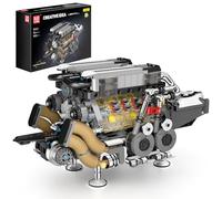 Mould King 10131 Modèle de briques de construction de moteur technique, kit de modélisation de moteur pour adultes, moteur à essence MOC comme jouet/cadeau/objets de collection (852 pièces)