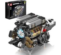 Mould King 10131 Technik W16 Motor Kit de Construction de Blocs de Construction de Moteur modèle de Briques de Serrage Moteur avec Quatre turbocompresseurs kit Moteur pour Adultes (952 pièces)