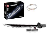 Mould King 10138 Modèle Technique d'épée, 885 pièces Kit de Construction à emboîter à Offrir en Cadeau, Jouet d'arme Modèle en Blocs avec éclairage et Support
