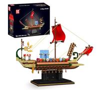 Mould King 10156 Kit de maquette de navire de guerre romain, jouet de construction de 1466 pièces, bateau de bataille antique pour adolescents et adultes, à partir de 14 ans