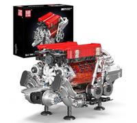 Mould King 10163 W16 Kit de Construction de modèle de Moteur 952+ pièces Jouet STEM avec Fonction motorisée, Pistons Mobiles pour Adolescents et Adultes