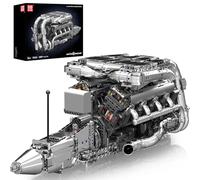 Mould King 10168 Technique V8 Moteur Blocs de Construction Jouet APP V8 Moteur Kit de Construction Voiture Blocs de Serrage Technique Modèle Contient Boîte à Piles comme Jouet/Cadeau/Objets de