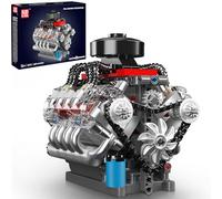 Mould King 10171 Technique Supercar V8 Moteur Blocs de Construction 487 pièces Moteur 8 cylindres Kit de Construction Modèle Jouet Cadeau Objets de Collection pour garçons et Filles