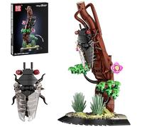 Mould King 10177 Blocs de construction motif fleurs, insectes, cigale, jouet de construction, collection botanique, décoration animale, compatible avec d'autres marques (415 pièces)