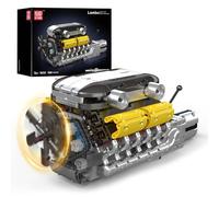 Mould King 10202 Technique Voiture-Moteur modèle de Blocs de Construction, 1260 pièces Car Engine Set de Jouets comme Un Cadeau et des Objets de Collection (à partir de 14 Ans garçons/Filles)