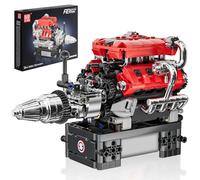 Mould King 10204 Kit de construction moteur technique FE Voiture de course Blocs de serrage V8 Motor Engine Kit de modélisation Kit de construction Pièces de collection pour adultes (750 pièces)