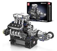 Mould King 10206 Tech Supercar V8 Engine Block Model, créez Votre Propre Moteur de Voiture V8, Jouet Cadeau Collector pour garçon Fille/Adulte Fan de Voiture (737 + pièces)