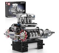 Mould King 10206 Technik V8 Kit de Construction Moteur Blocs de Construction Moteur MCL V-8 Kit de Blocs de Serrage Simulation Moteur à Essence Modèle pour Adultes (737 pièces)