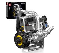 Mould King 10215 Technique Supercar Moteur Pièces de Serrage Kit de Construction, 739+ pièces MOC V12 Motormodellblöcke mit Motor, STEM Motorbau Tozeug für Kinder 14+/Adulten Collection Liebhaber