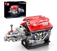 Mould King 10226 Voiture de Sport V12 Technic - Kit de Construction avec Moteur et Batterie, 863 Pièces - Cadeau pour Adultes et Enfants 8+