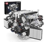 Mould King 10230 - Modèle de blocs de construction de moteur technique - Kit de modélisation de moteur pour adultes - Moteur à essence MOC comme jouet/cadeau/objets de collection (871 pièces)