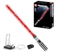 Mould King 10237 Sabre Laser Lumineux en Briques de Construction - Modèle de Collection Technique avec LED Rouge, Kit Créatif Cosplay pour Adolescents dès 14 Ans & Adultes (1627 Pièces)