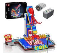 Mould King 11015 Fantasy Amusement Park Pieuvre Spinner Ride Building Kit, 1668+ pièces Ensemble de jouets motorisés Fairground Cadeau STEM pour adolescents et adultes