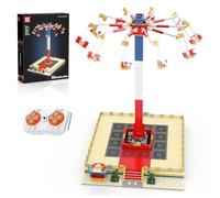 Mould King 11016 - Parc d'attractions - Jouet de construction télécommandé - Chaise volante rotative - Blocs de construction MOC Flying Swing Ride - Kit de construction pour carnaval - Compatible avec