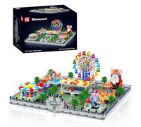 Mould King 11022 Technique Parc d'attractions jouet - Kit de construction réaliste pour enfants créatifs, kit de jeu pour garçons et filles à partir de 14 ans, avec grande roue et attractions