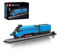Mould King 12050 Streamlined Steam Locomotive Model Kit, Creator Expert Retro Aerodynamic Railway Train Set, Collectible Vintage Track Vehicle Office Exhibition Display (1399 Pieces)