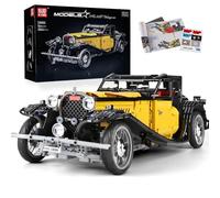 Mould King 13080 Kit de construction de voiture vintage high-tech T50, 3564 pièces MOC de collection, kit de construction de jouets STEM d'apprentissage pour enfants