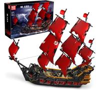Mould King 13109 Queen Anne Revenge Pirate Bateau modèle Bloc de Construction Set, Cadeau thème Pirate créatif pour Les Enfants à partir de 8 Ans (3139 PCS)