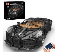 Mould King 13163 Black Super Racing Build Kit - 4688 pièces kit de Construction de Voiture avec télécommande, Un modèle réaliste pour Les collectionneurs