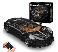 Mould King 13163 Technique Voiture de Sport en Briques Modèle réduit, 4688 pièces 1:8 Télécommandé Voiture réduit comme Cadeau et Jouet, télécommande et App Double Commande Jouet Automobile en kit