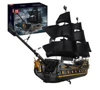 MOULD KING 13186 Navire Perle Noire Le bateau pirate II 5266PCS blocs de construction Idées Briques de voilier Ensembles de jouets