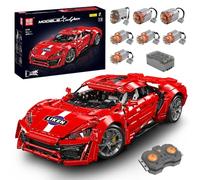 Mould King 13190 Modèle technique de voiture APP Kit électrique télécommandé à l'échelle 1:8 Super voiture de sport, technologie mécanique de blocs de construction de voiture (4070 pièces)