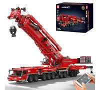 Mould King 17008 Technik LTM 11200 Jeu de blocs de construction de grue à chenille pour camion, Grand Modèle de Grue 8506 pièces de plus de 160 cm, motorisé avec télécommande, flèche télescopique et