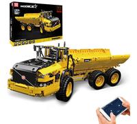 Mould King 17010 Technique Dumper articulé, 6 x 6 APP télécommandé, Briques de Serrage avec Moteur, véhicule de Construction pour Adultes (1888 + PCS)