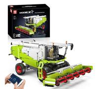 Mould King 17014 Kit de Blocs de Construction de moissonneuses, Technologie MOC Moissonneuse à télécommande, Bloc de Serrage de véhicule de Construction Lourd Claas Lexion 760 Tracteur (1265 PCS)