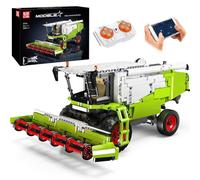 Mould King 17014 Kit de construction technique pour camion (1265 pièces), moissonneuse-batteuse télécommandée avec moteur, technologie de montage, bloc de serrage de voiture, jouet d'ingénierie de