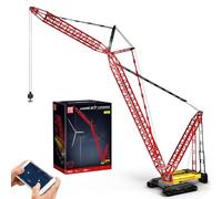 Mould King 17015 Technique Grue Klemmbausteine, 4318 pièces Télécommande Grue Jouet avec 6 Moteurs, Modèle de Grue sur Chenilles à Charge Lourde Réaliste pour Adultes