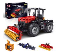 Mould King 17020 Technik 4 en 1 blocs de construction télécommandés pour tracteur, récolteuse, tondeuse, jouet de ferme, blocs de construction pour les amateurs de machines agricoles (2716 pièces)