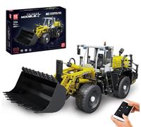 MOULD KING 17026 Bulldozer L550 - Blocs de construction à distance avec moteurs, briques de construction hydrostatiques motorisées, jouets d'ingénierie STEM pour enfants (1803 pièces)
